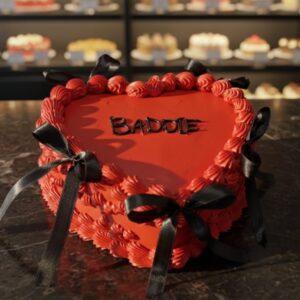 Eggless Heart shape cake