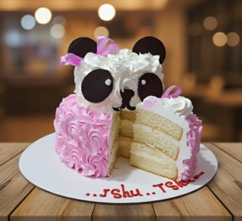 Eggless Panda Cake - Image 2
