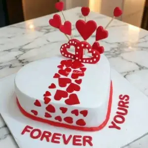 Diamond Eternity Anniversary Cake