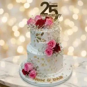 Romantic Love Anniversary Cake
