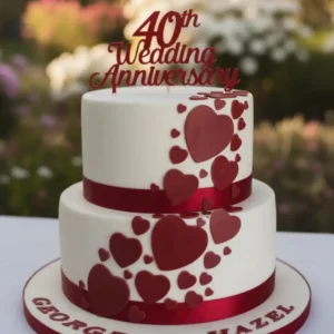 Pearl Celebration Anniversary Cake