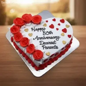 Sapphire Romance Anniversary Cake