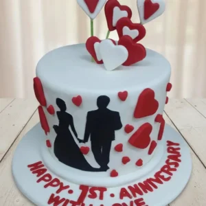 Classic Love Anniversary Cake