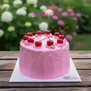 Pink Dream Cherry Cream Cake(Eggless)