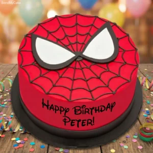 Spider Man Birthday Cake