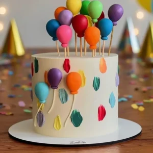 Pink Ribbon & Pearl Celebration Cake (Eggless)