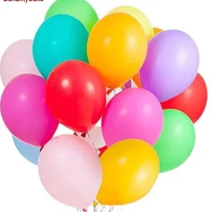 Premium Assorted Multi-Color Party Balloons - Pack of 50