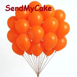 50-Piece Vibrant Orange Latex Balloon Pack