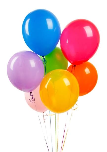 Assorted Multi-Color Latex Party Balloons - Pack of 25