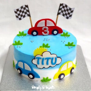 Car Theme Cake