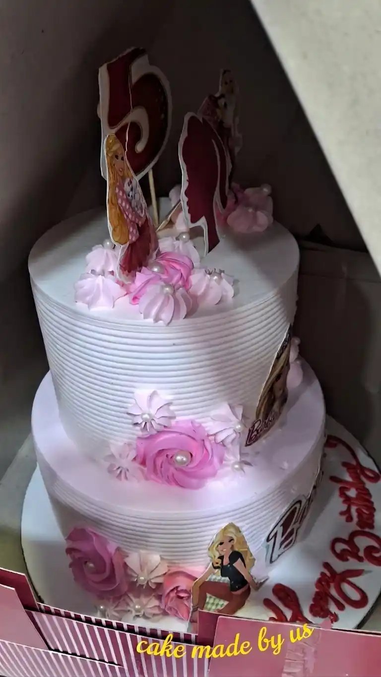 Dreamy Barbie 2-Tier Eggless Birthday Cake - Image 3